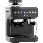 Homcom - machine  caf  grain - machine  expresso 1600w 15 bars 1 ou 2 tasses rservoir 2l acier inox ...