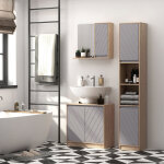 Homcom meuble salle de bain sous lavabo - meuble sous - vasque - placard 2 portes avec �tag�re - dim. ...