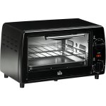 Homcom ? mini four grill 10l ? temp�rature r�glable 100 - 230�c ? minuteur 60 min ? dimensions 36, 5x26x22cm ...