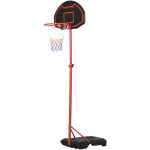 Homcom - panier de basket - ball sur pied avec poteau panneau, base de lestage sur roulettes hauteur ...