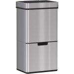 Homcom - poubelle automatique dtecteur de mouvement poubelle tri selectif 3 bacs capacit totale 72l ...