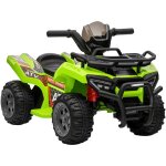 Homcom quad buggy voiture �lectrique enfant quad �lectrique 18 - 36 mois 6 v 2 km / h max. vert - vert ...