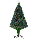 Sapin de noël artificiel lumineux fibre optique multicolore + support pied ø 60 x 120h cm 130 branches ... Sapin de noël artificiel lumineux fibre optique multicolore + support pied ø 60 x 120h cm 130 branches ...