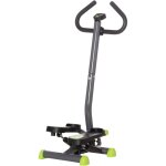 Homcom - stepper fitness avec guidon ergonomique - �cran lcd multifonction - r�sistance r�glable - acier ...