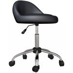 Homcom - tabouret � roulettes tabouret de travail pivotant 360� r�glable noir