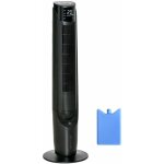 Ventilateur colonne oscillant homcom 60w 3 vitesses h107cm d31cm noir
