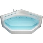 Home deluxe - baignoire à hydromassage avec luminothérapie pacifico - 150 x 150 cm Home deluxe - baignoire à hydromassage avec luminothérapie pacifico - 150 x 150 cm