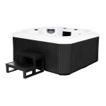 Home deluxe - spa d'extrieur avec escalier et couverture thermique sea star 180 x 160 cm 4 personnes ...