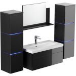 Home deluxe - ensemble complet de meubles de salle de bains wangerooge big made in germany couleur : ...
