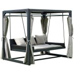 Pavillon chaise longue de jardin provence equipement sans couverture de pluie - home deluxe