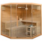 Home deluxe - sauna traditionnel skyline big xl - 200 x 200 cm pour 6 personnes Home deluxe - sauna traditionnel skyline big xl - 200 x 200 cm pour 6 personnes