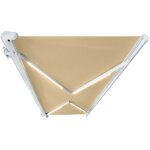 Home deluxe - store banne int�gral � led �lectrique elos couleur : sable, dimension : 585 x 300 cm