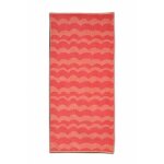 Home linge passion - serviette de plage 100% coton jacquard - 450g / m� rouge 90 x 165 cm - rouge