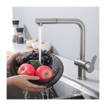 Homelody - mitigeur de cuisine avec douchette extractible robinet cuisine brossé mitigeur d'evier 360° ... Homelody - mitigeur de cuisine avec douchette extractible robinet cuisine brossé mitigeur d'evier 360° ...