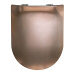 Homemaison - abattant olfa wood slim � descente assist�e - effet m�tal cuivre 47. 5x36. 5 cm