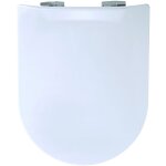 Olfa - abattant uni wood slim double avec descente assiste blanc 36. 5x48 cm