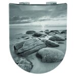 Homemaison - abattant wc wood slim breath, descente assiste et dclipsable - olfa