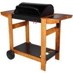 Homemaison - barbecue au charbon avec grille de maintien au chaud noir 121x56x98 cm Homemaison - barbecue au charbon avec grille de maintien au chaud noir 121x56x98 cm