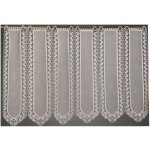 Brise bise en tamine fantaisie macram ivoire 120x45 cm