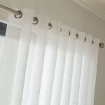 Centrale brico - voilage tamisant, lola blanc l. 140 x h. 260 cm