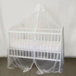 Ciel de lit et moustiquaire blanc 210x450 cm