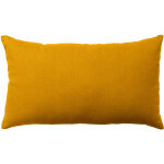 Coussin 30 x 50 cm lola 100% coton coloris moutarde