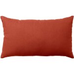 Coussin 30 x 50 cm lola 100% coton coloris terre cuite