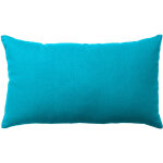 Coussin 30 x 50 cm lola 100% coton coloris turquoise