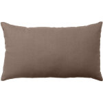 Coussin 30 x 50 cm lola 100% coton coloris vison