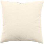 Coussin déhoussable 40 x 40 cm lola 100% coton coloris ecru Coussin déhoussable 40 x 40 cm lola 100% coton coloris ecru