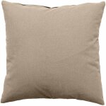 Coussin déhoussable 40 x 40 cm lola 100% coton coloris naturel Coussin déhoussable 40 x 40 cm lola 100% coton coloris naturel