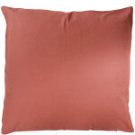 Coussin d�houssable 40x40 cm lola 100% coton coloris terre cuite