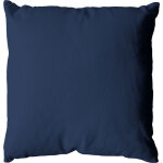 Coussin d�houssable 40x40 cm lola 100% coton coloris bleu marine