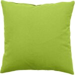 Coussin dhoussable 60 x 60 cm lola 100% coton coloris anis