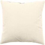 Coussin dhoussable 60 x 60 cm lola 100% coton coloris ecru