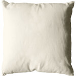 Coussin dhoussable 60 x 60 cm lola 100% coton coloris ecru