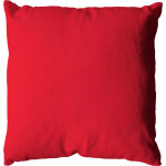 Coussin dhoussable 60 x 60 cm lola 100% coton coloris rouge