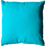 Homemaison - coussin dhoussable 60 x 60 cm lola 100% coton coloris turquoise