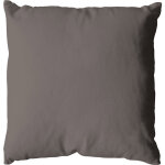 Coussin déhoussable 60 x 60 cm lola 100% coton coloris vison Coussin déhoussable 60 x 60 cm lola 100% coton coloris vison