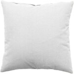 Coussin dhoussable 60 x 60 cm lola 100% coton coloris blanc