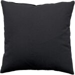 Coussin dhoussable 60 x 60 cm lola 100% coton coloris gris fonce