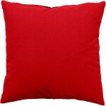 Coussin déhoussable 60 x 60 cm lola 100% coton coloris rouge Coussin déhoussable 60 x 60 cm lola 100% coton coloris rouge