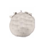 Galette de chaise ronde matelass�e valayans naturel 40 cm - naturel