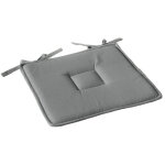 Galette plate à nouettes 40 x 40 cm lola 100% coton coloris gris Galette plate à nouettes 40 x 40 cm lola 100% coton coloris gris