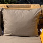 Housse de coussin extrieur taupe 50x60 cm