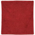 Homemaison - housse de coussin passepoil�e - effet velours rouge orang� 60x60 cm
