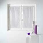 Petit voilage  la paire en organza uni blanc 80x160 cm