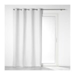 Homemaison - rideau 100% occultant en microfibre blanc 140x260 cm