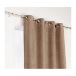 Homemaison - rideau alaska isolant et 100 % occultant beige 140x260 cm