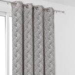 Linder - rideau d'ameublement imprim art dco noir 135x250 cm
